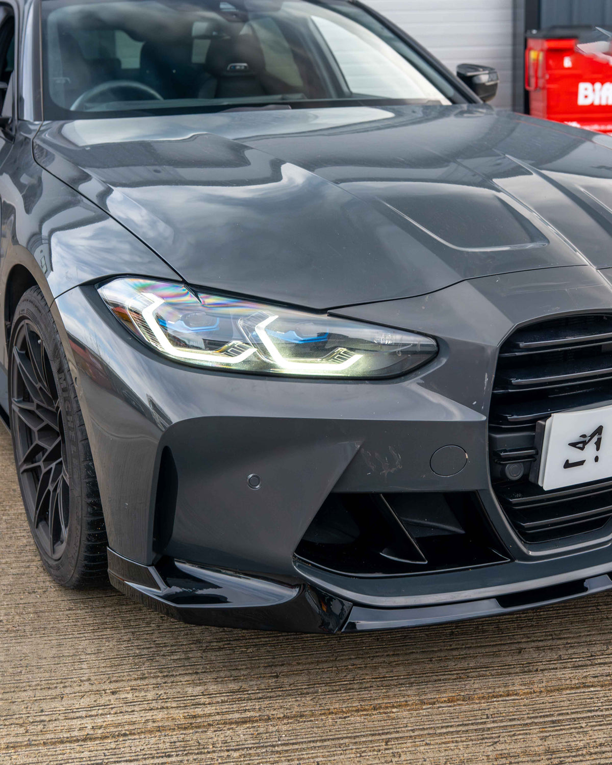 BMW M3 & M4 G80/G81/G82/G83 GLOSS BLACK SPLITTER - V2