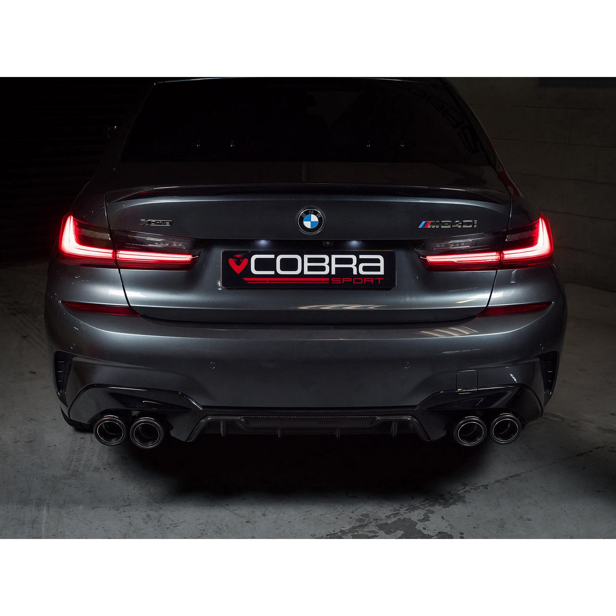 BMW M340i (G20) (19>) (UK/EU) Valved Quad Exit GPF/PPF Back Performance Exhaust