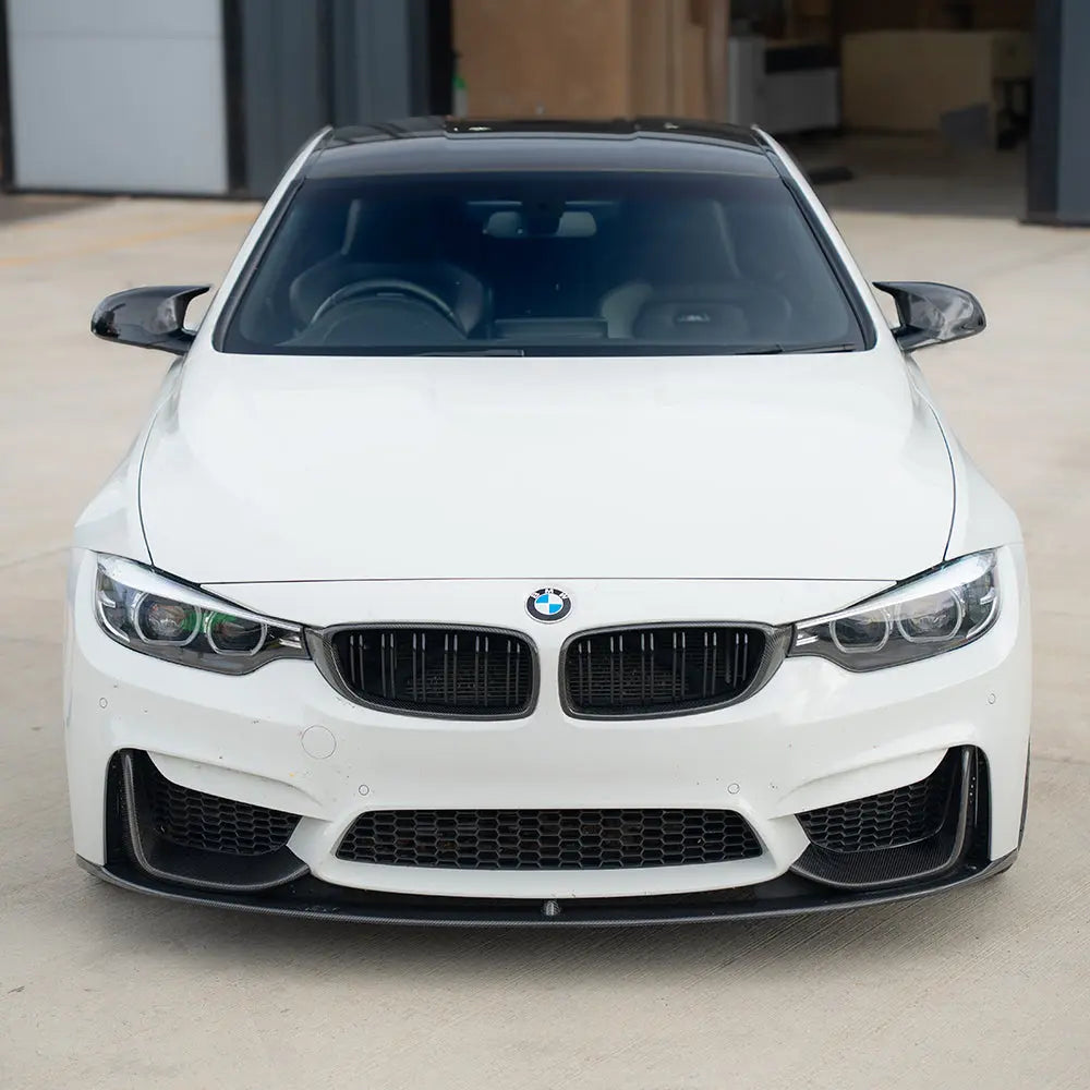 BMW M3/M4 F80/F82/F83 2014-2020 CARBON FIBRE SPLITTER (3 PIECE) - V1