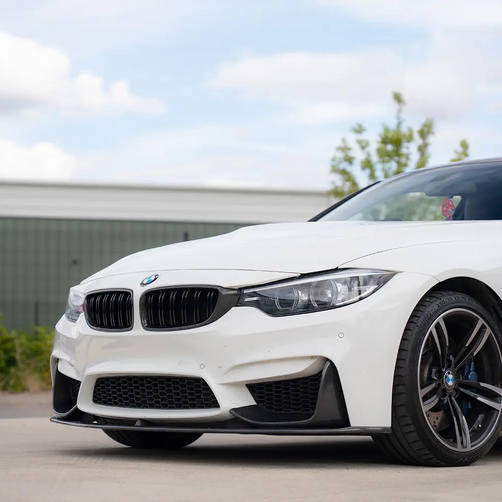 BMW M3/M4 F80/F82/F83 2014-2020 CARBON FIBRE SPLITTER (3 PIECE) - V1