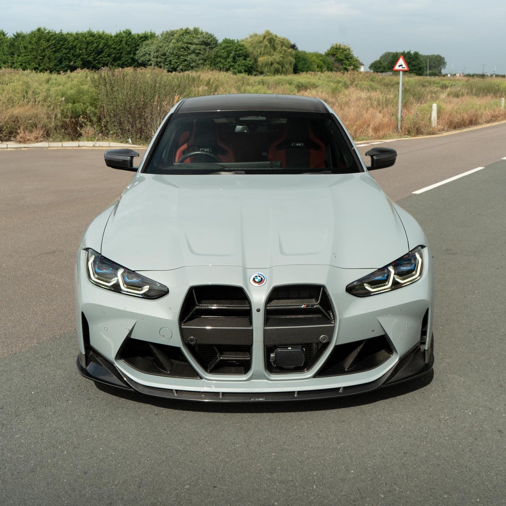 BMW M3/M4 G80/G81/G82/G83 CARBON FIBRE SPLITTER - V2 - CT CARBON
