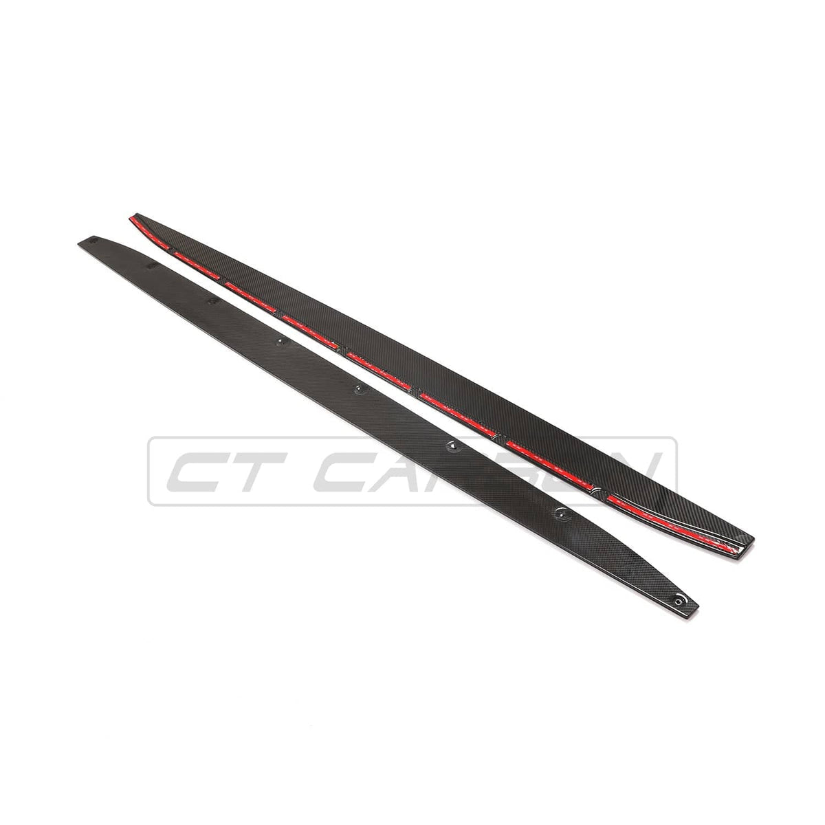 BMW M4 G82/G83 CARBON FIBRE SIDE SKIRT EXTENSIONS V1 - CT DESIGN