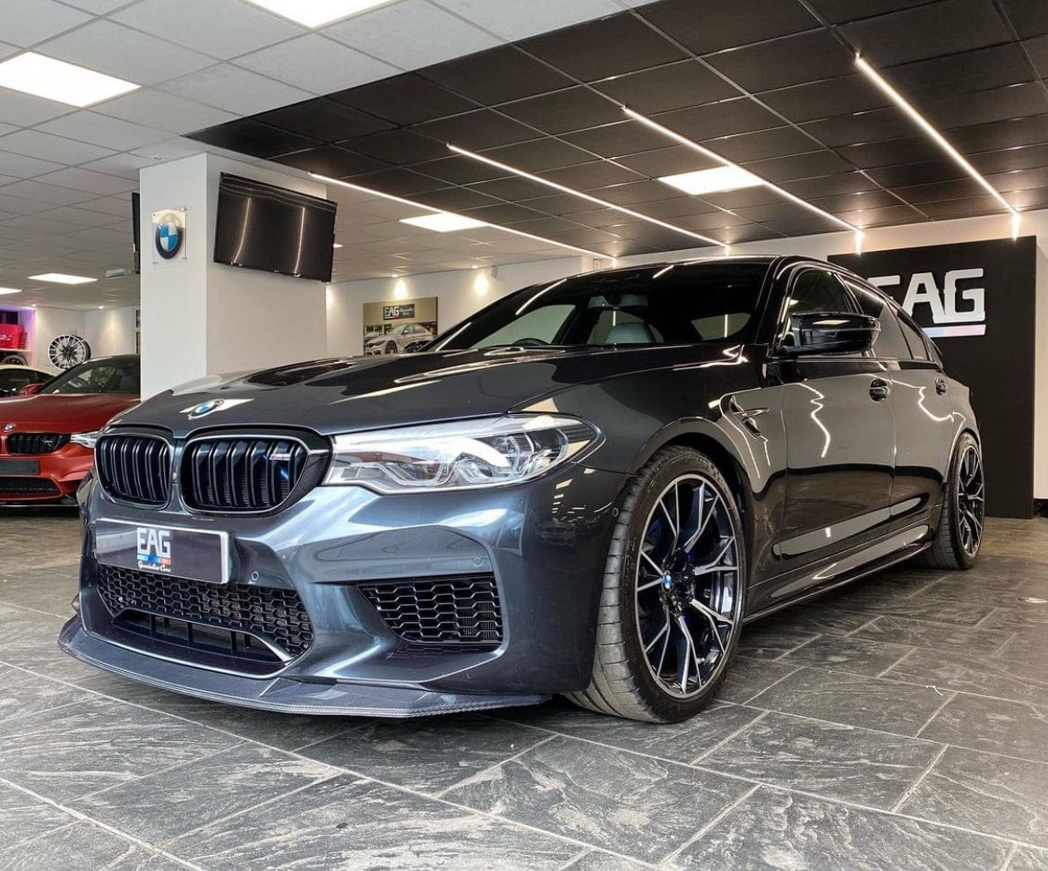 BMW M5 F90 2017-2020 PRE LCI CARBON FIBRE SPLITTER - V7