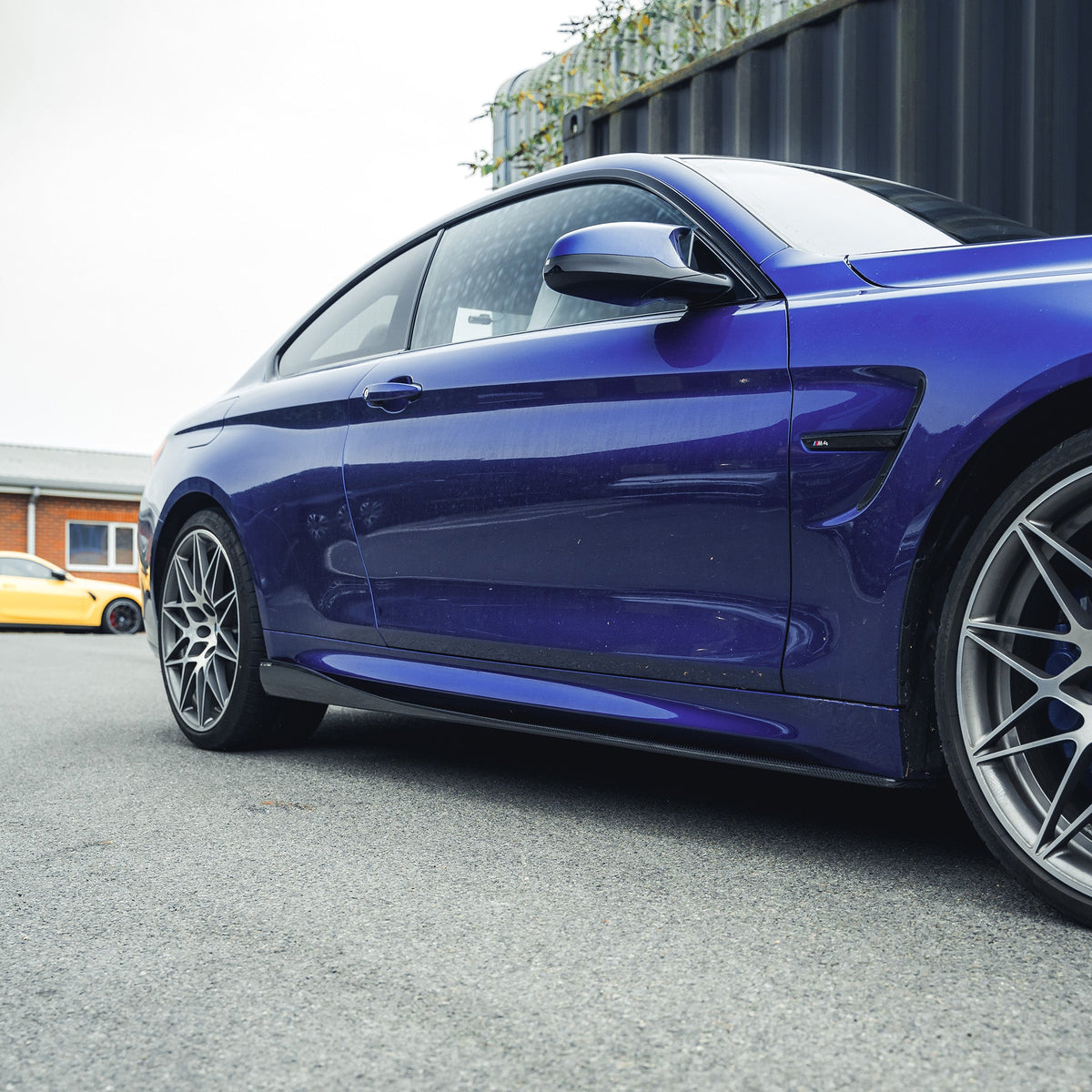 BMW M3/M4 (F80 F82 F83) 2014-2020 CARBON FIBRE SIDE SKIRTS - V2