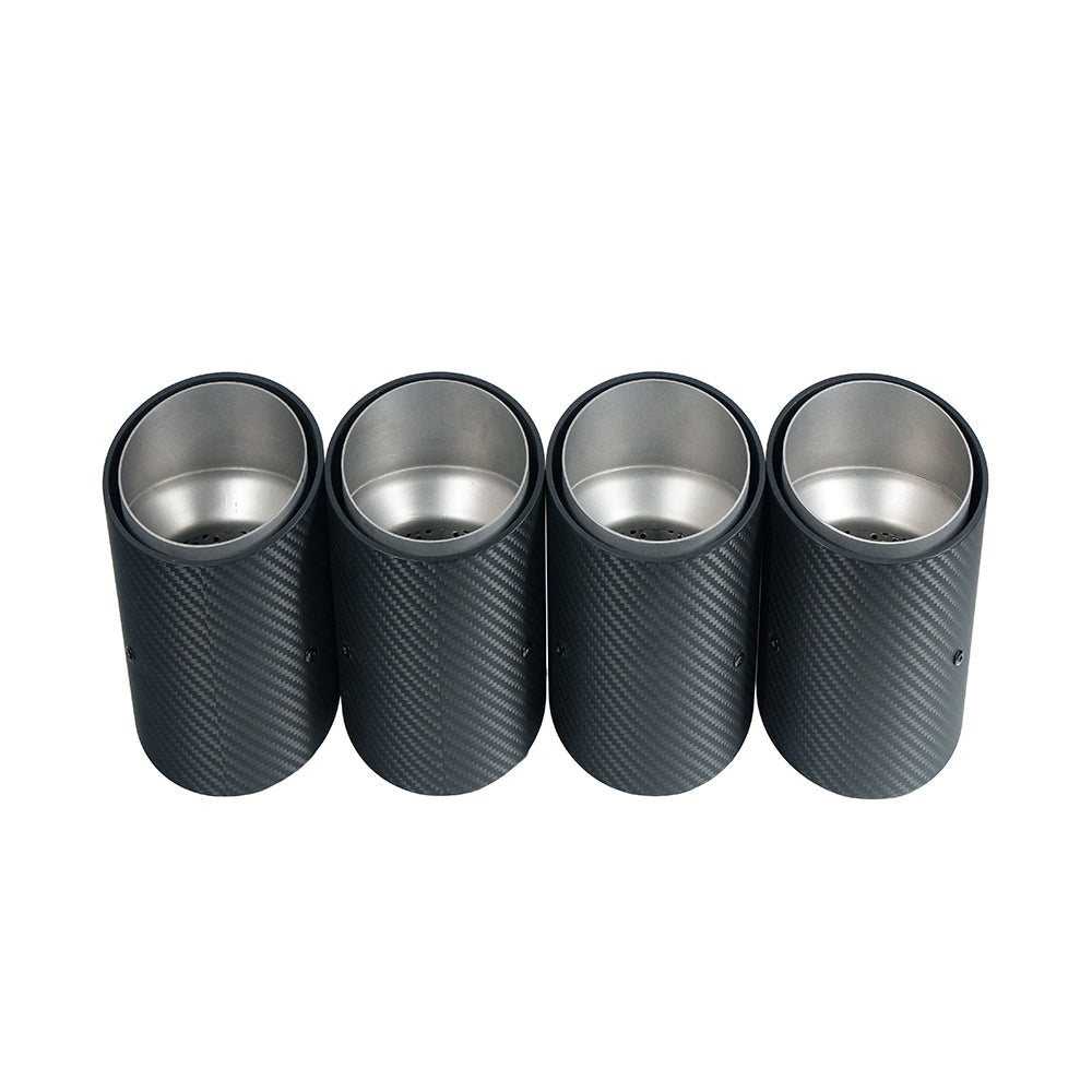 BMW G90 M5 & G99 M5 TOURING 2024+ CARBON FIBRE SLASH CUT EXHAUST TIPS - CHROME