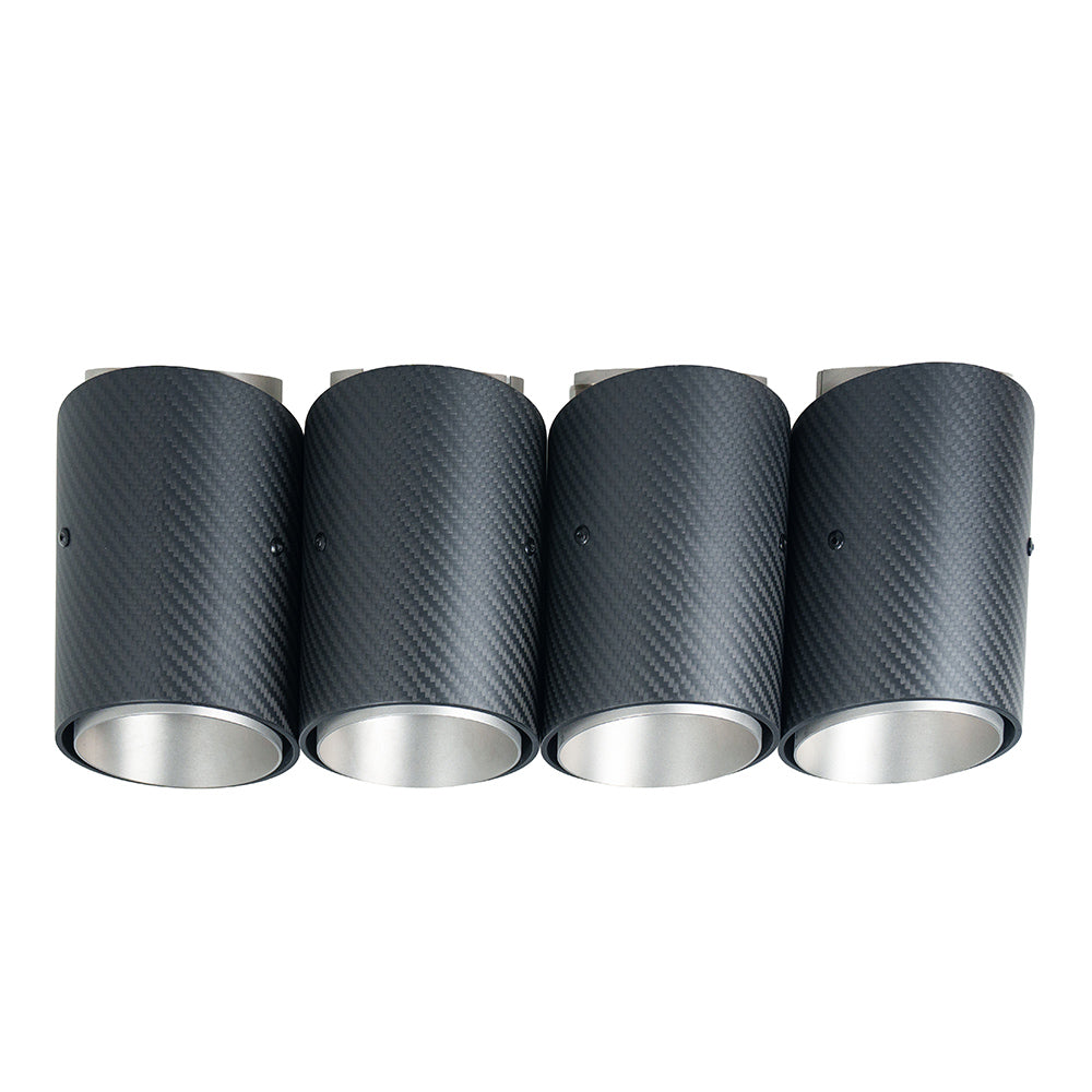 BMW G90 M5 & G99 M5 TOURING 2024+ CARBON FIBRE SLASH CUT EXHAUST TIPS - CHROME