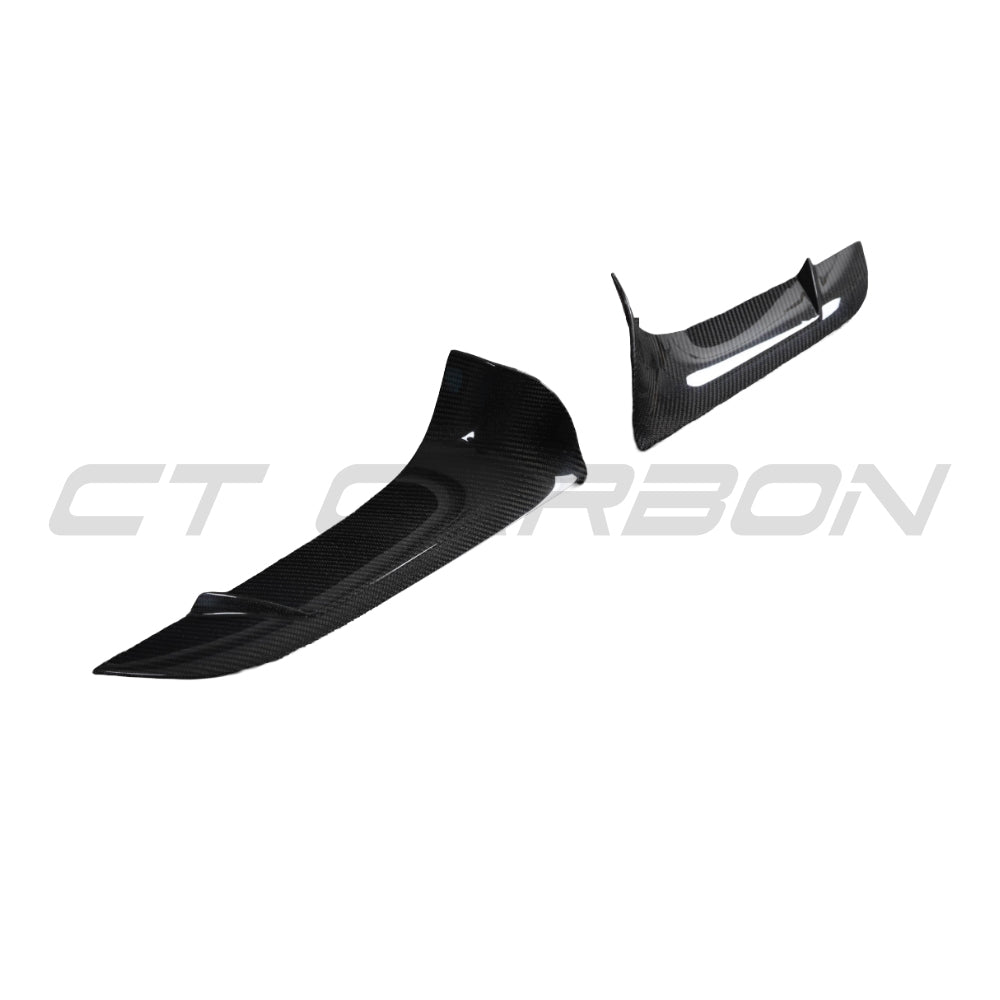 TOYOTA SUPRA 2019+ A90 CARBON FIBRE FRONT BUMPER VENT TRIM - V2