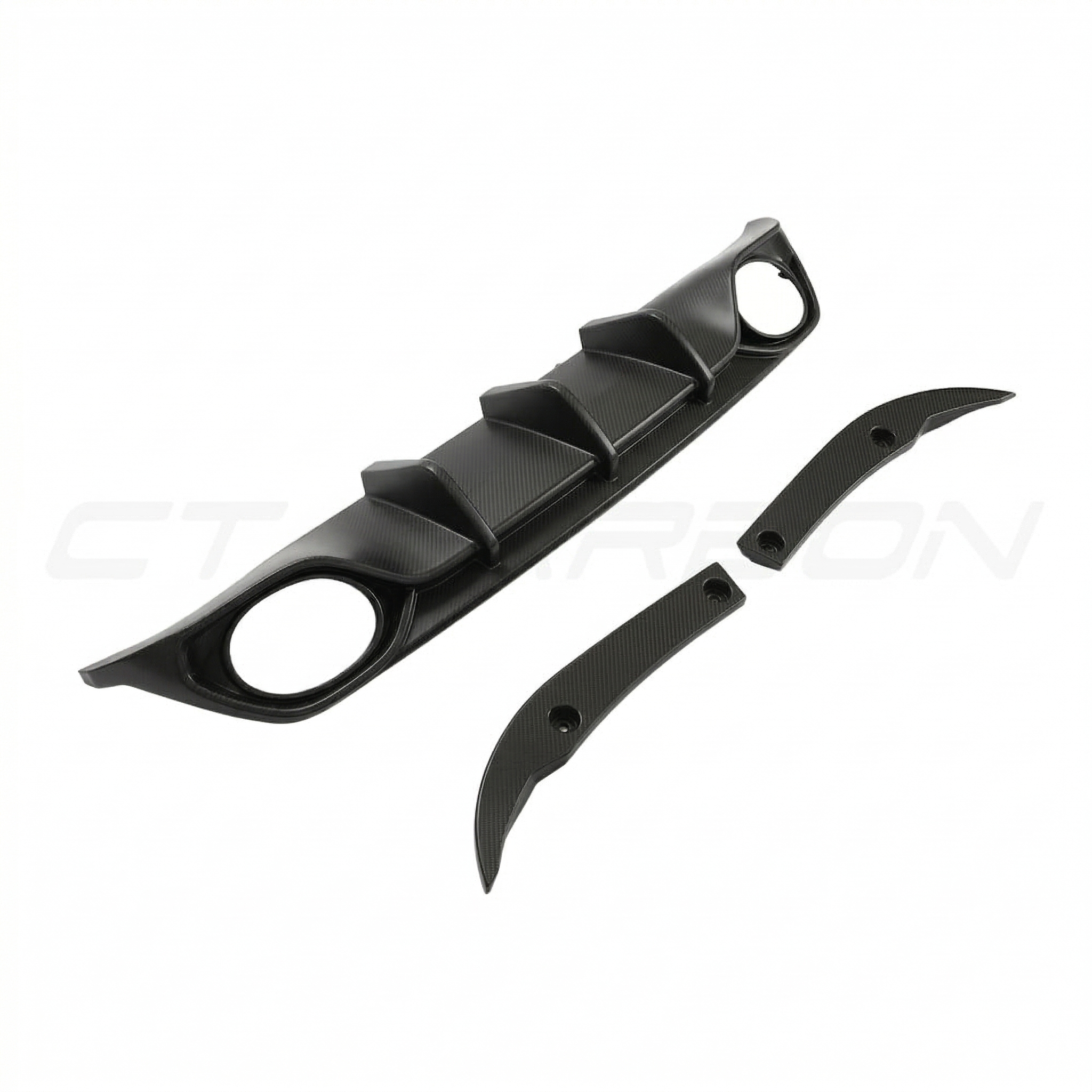 AUDI RS3 8Y 2022-2024 SALOON MATTE CARBON FIBRE DIFFUSER - V1 - CT DESIGN