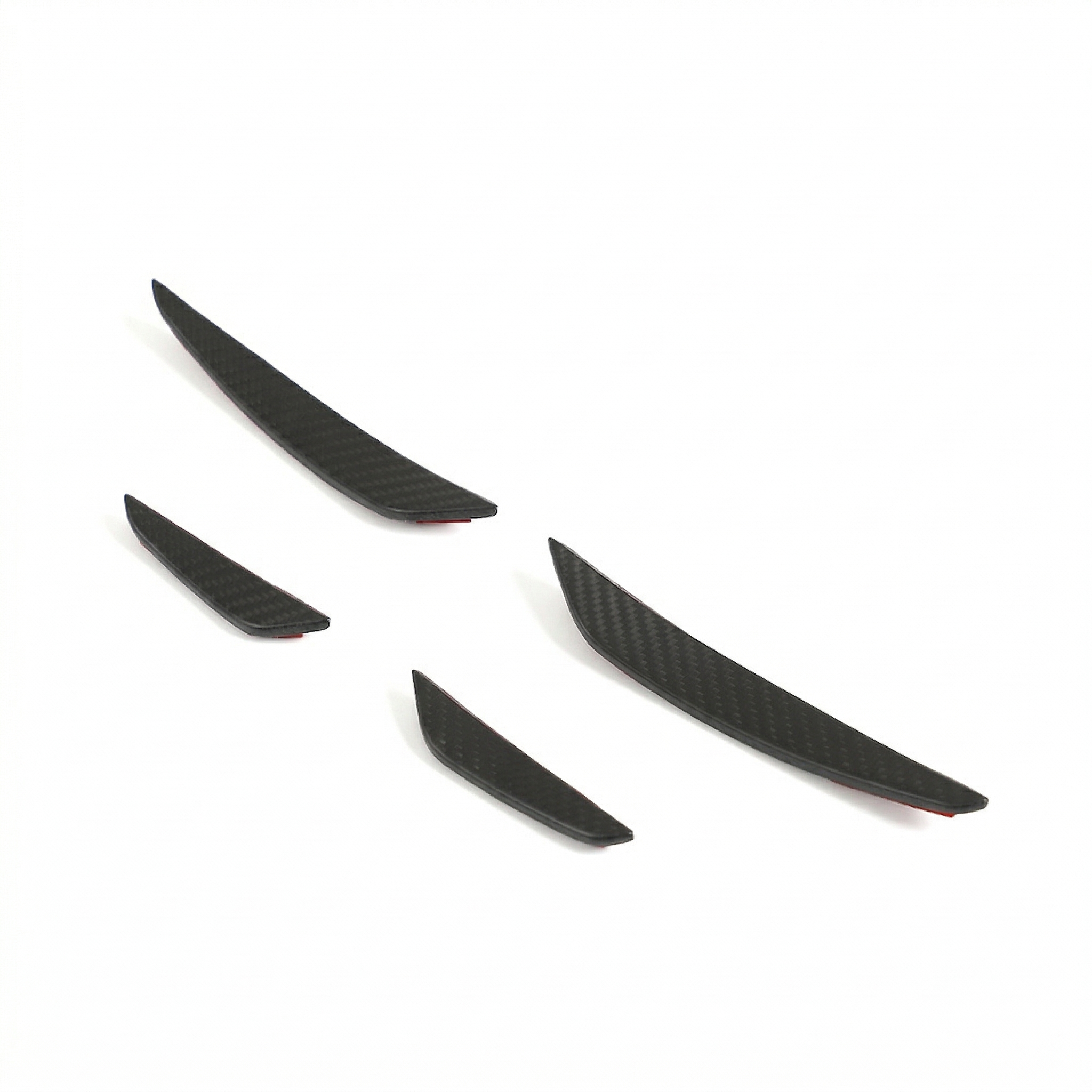 AUDI RS3 8Y 2025+ MATTE CARBON FIBRE FRONT BUMPER CANARDS - CT DESIGN