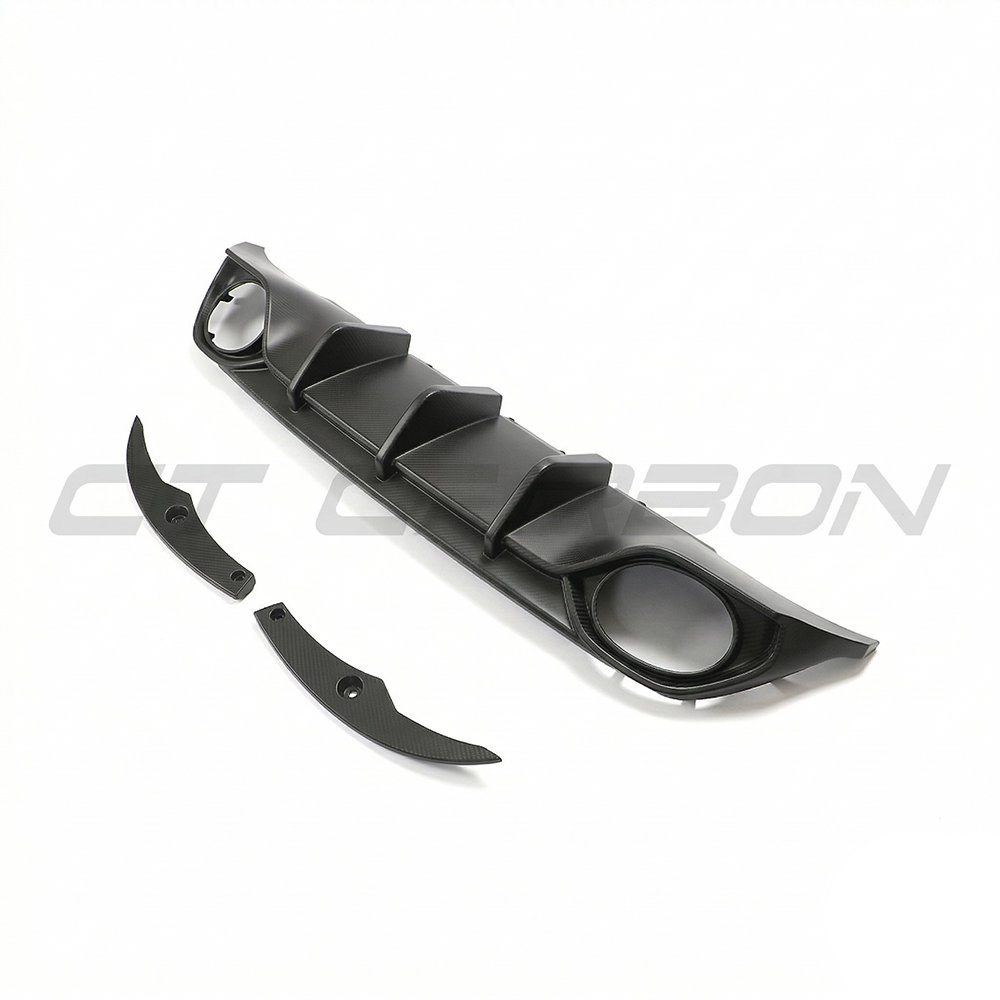 AUDI RS3 8Y 2022-2024 SPORTBACK MATTE CARBON FIBRE DIFFUSER - V1 - CT DESIGN