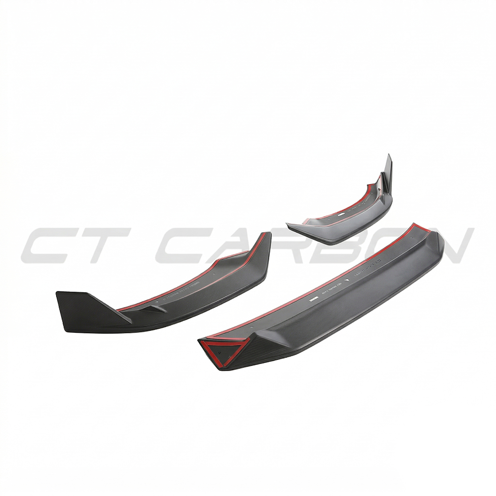 AUDI RSQ8 2020-2025 MATTE CARBON FIBRE FRONT SPLITTER - CT DESIGN