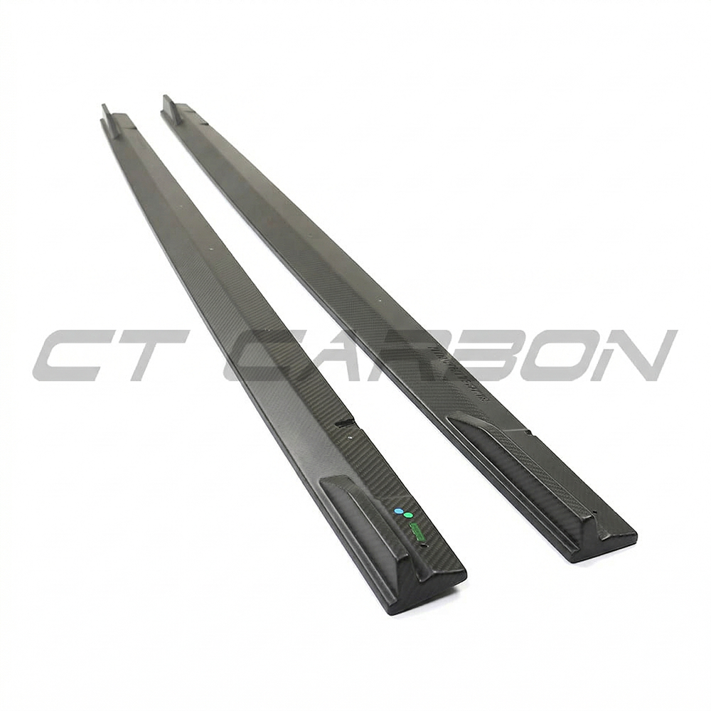 AUDI RS3 8Y 2022+ MATTE CARBON FIBRE SIDE SKIRTS - CT DESIGN