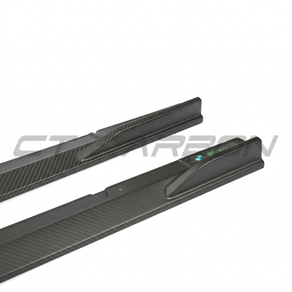 AUDI RS3 8Y 2022+ MATTE CARBON FIBRE SIDE SKIRTS - CT DESIGN