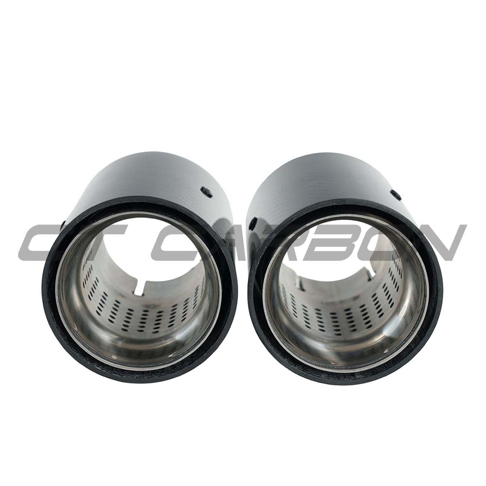 BMW F20/F21/F22/F23/F30/F31/F32/F33 CARBON EXHAUST TIPS - CHROME (SET OF 2)