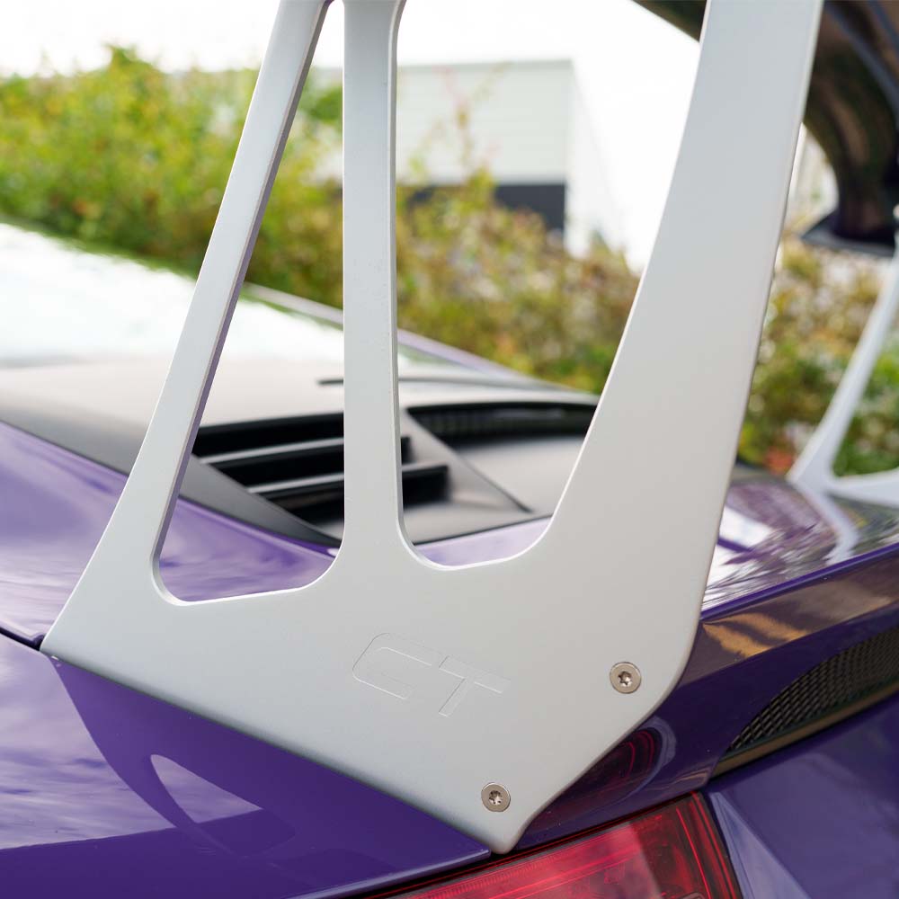 PORSCHE 911 GT2 RS/GT3 RS WING RISERS - SILVER - CT DESIGN