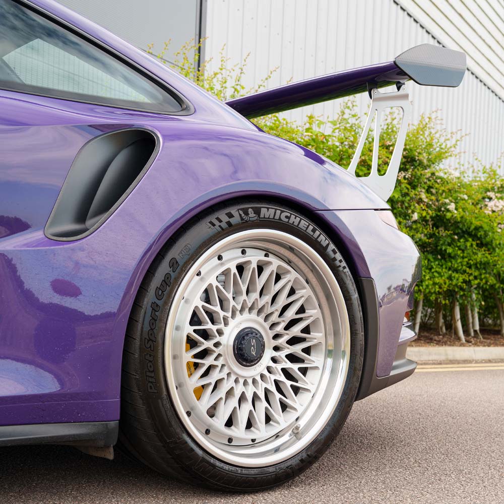 PORSCHE 911 GT2 RS/GT3 RS WING RISERS - SILVER - CT DESIGN