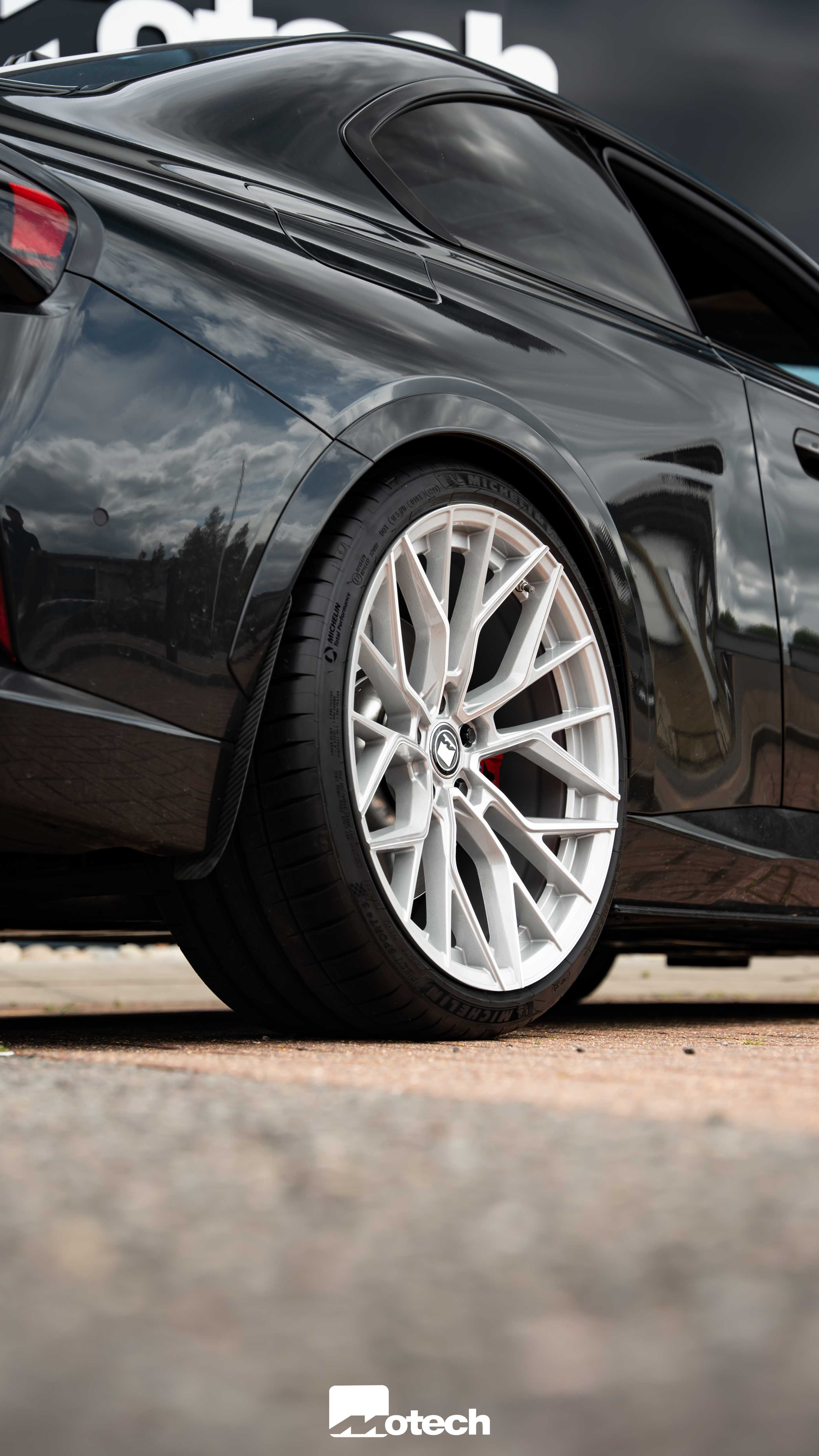 BMW 2 Series M240i G42 M-W3 20" Silver Polished Motech Wheels