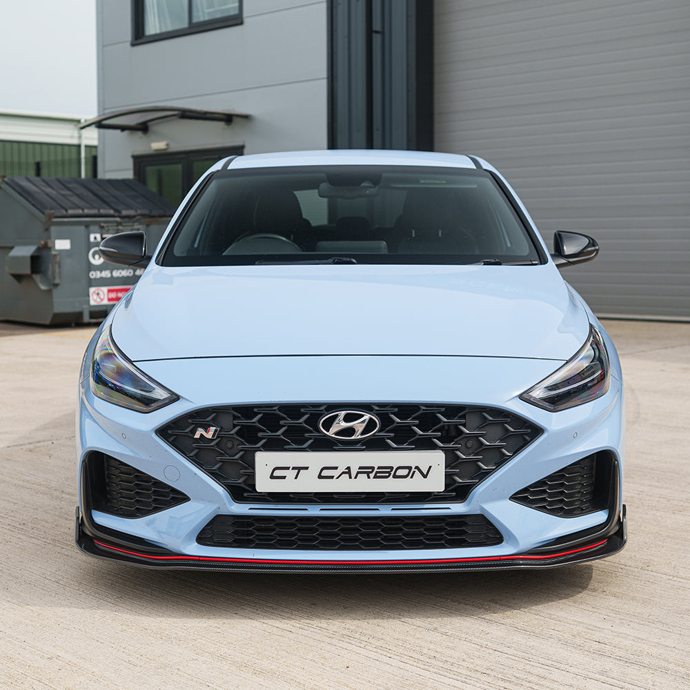 HYUNDAI i30N FRONT CARBON FIBRE SPLITTER (FACELIFT) - CT DESIGN