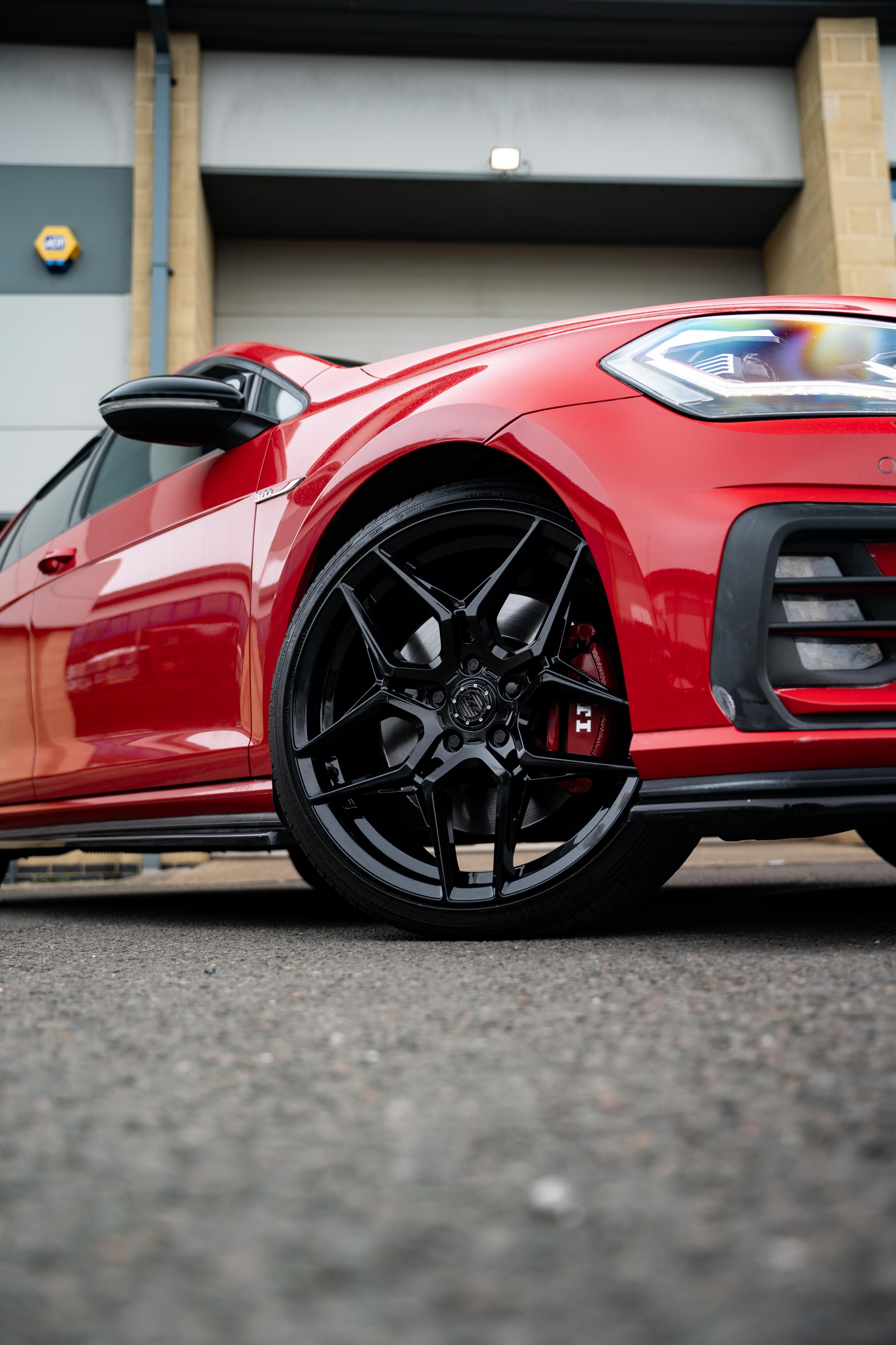 VW Golf Mk7/7.5 GTI/R M-W1 19" Precision Black Motech Wheel