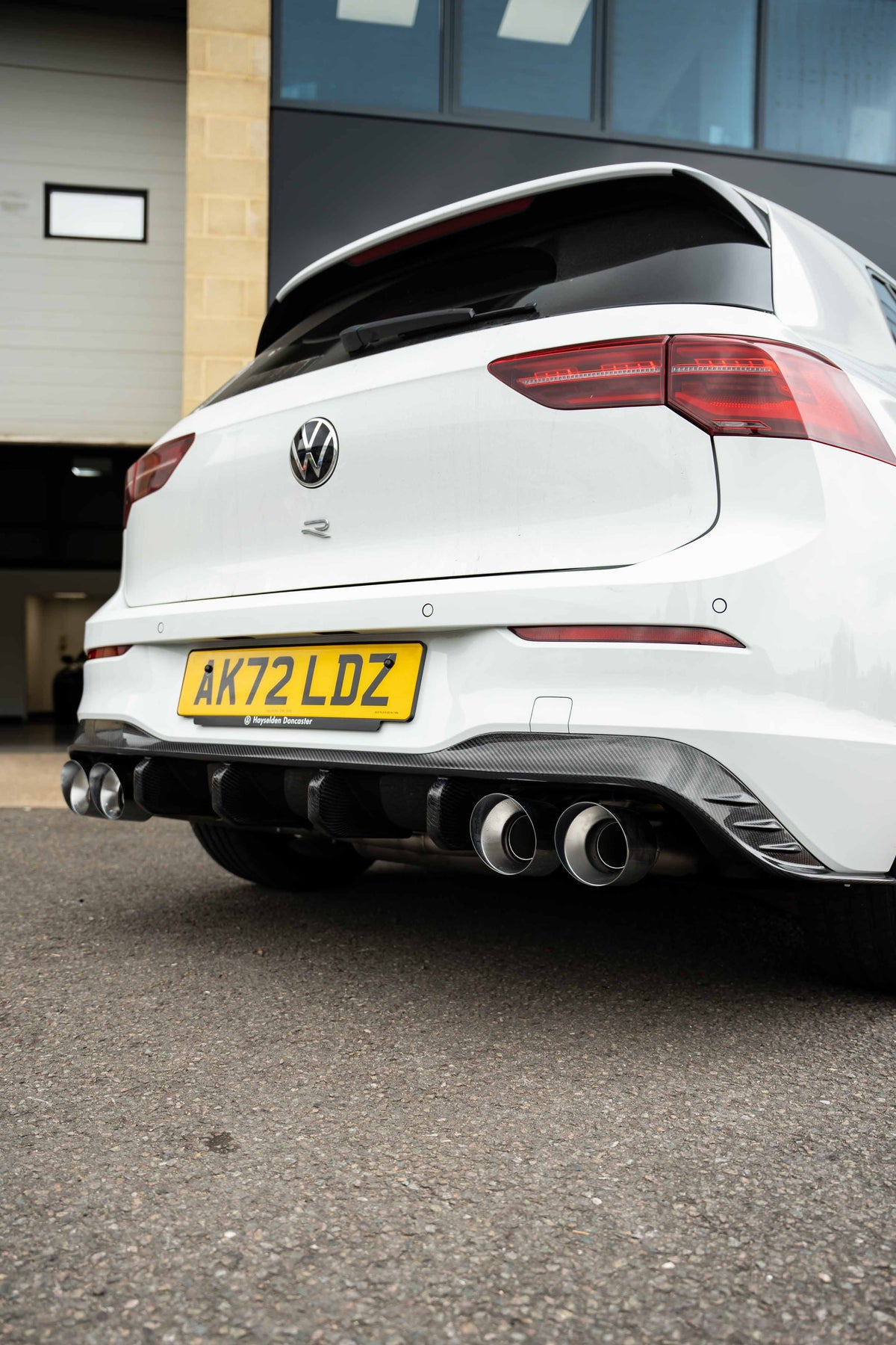 VW Golf R MK8 Carbon Rear Diffuser