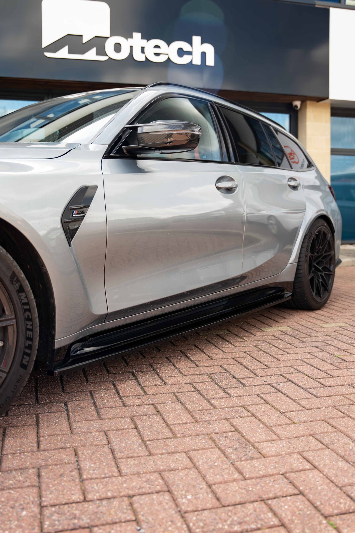 BMW G81 M3 Competition Maxton Design Gloss Black Side Skirts