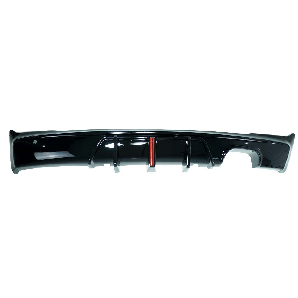 BMW F22/F23 2 SERIES 2014-2020 GLOSS BLACK LED TWIN LEFT DIFFUSER