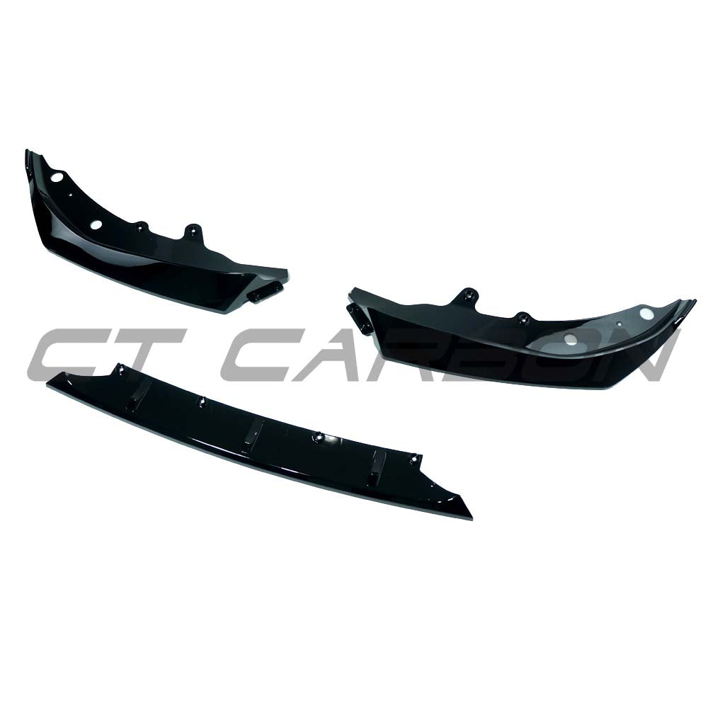 BMW G22/G23/G26 4 SERIES 2020-2024 GLOSS BLACK 3-PIECE SPLITTER