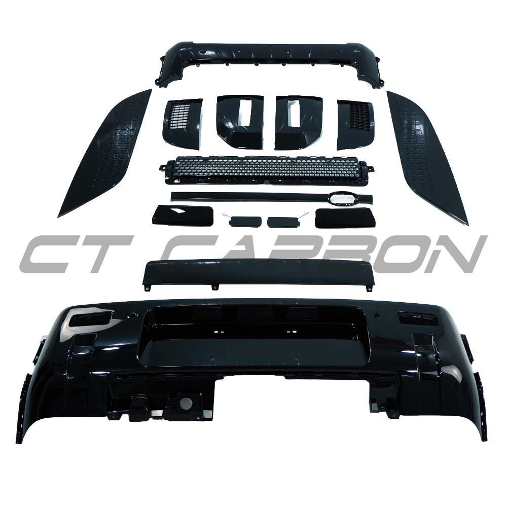 LAND ROVER DEFENDER L663 90/110/130 GLOSS BLACK BUMPER AND TRIM PACK