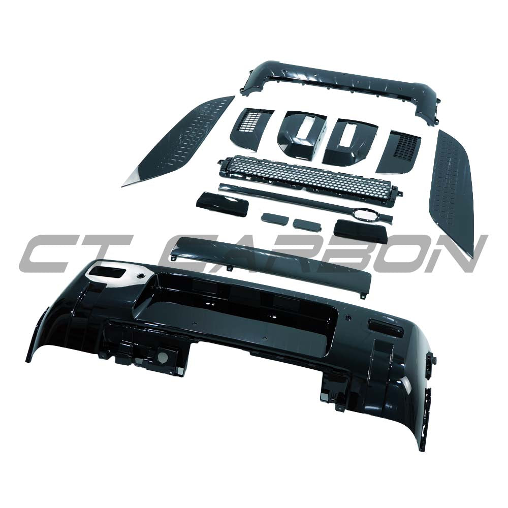 LAND ROVER DEFENDER L663 90/110/130 GLOSS BLACK BUMPER AND TRIM PACK
