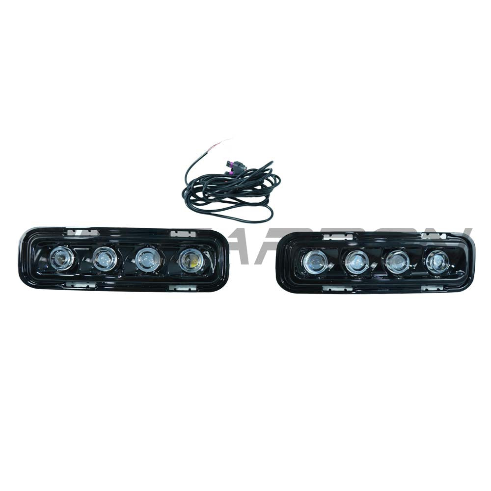 DEFENDER 90/110/130 L663 2020+ GLOSS BLACK LED FOG LIGHTS