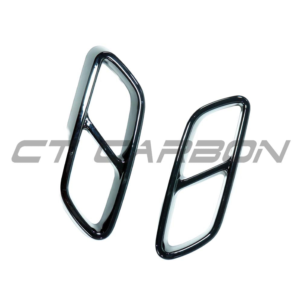 MERCEDES W206 C-CLASS 2021+ GLOSS BLACK EXHAUST TRIM