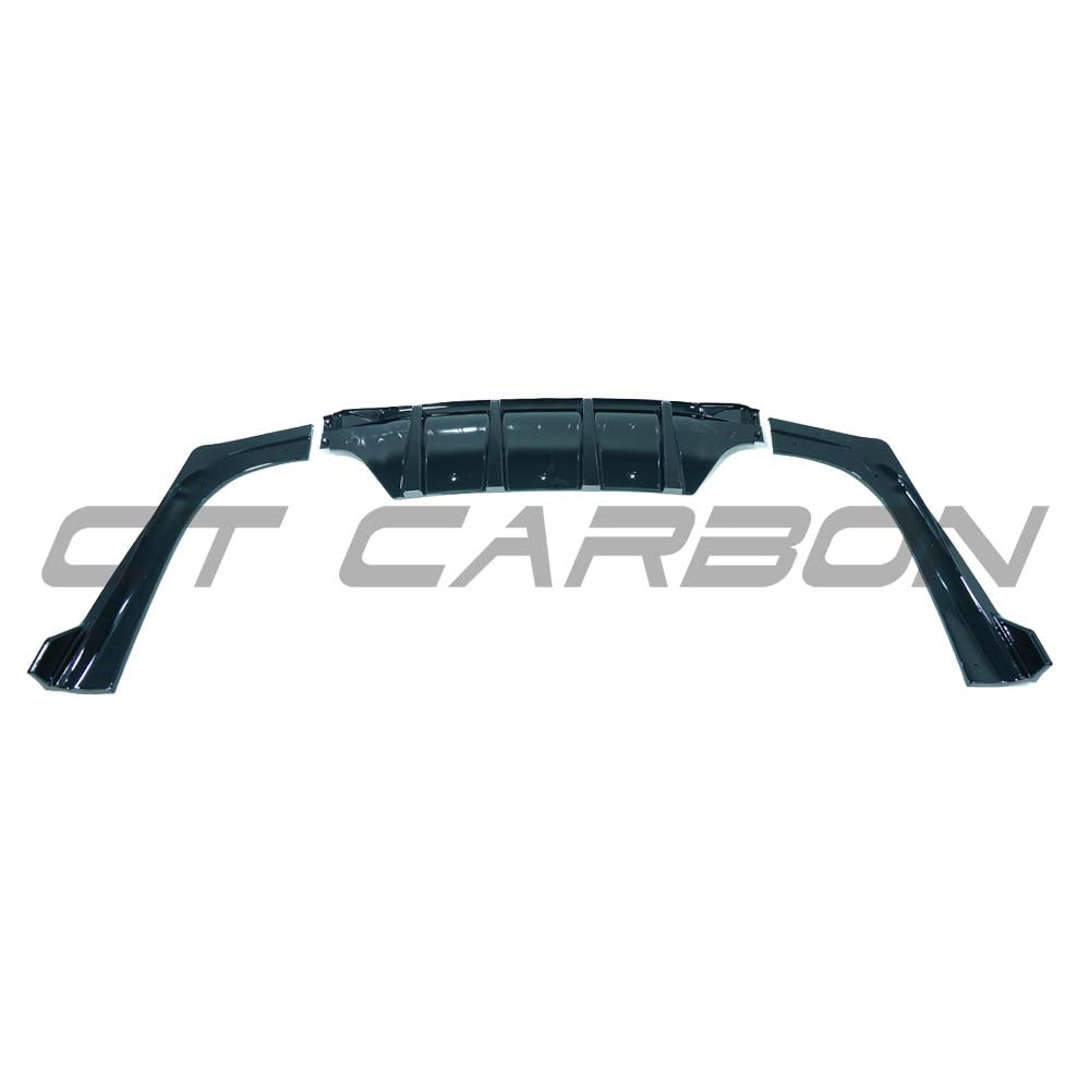MERCEDES C-CLASS W206 2021+ GLOSS BLACK DIFFUSER WITH CORNERS
