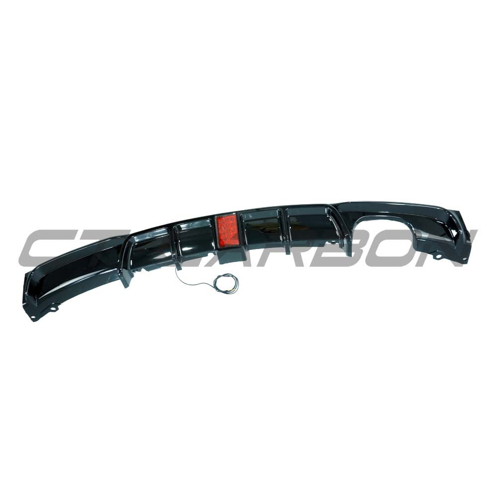 BMW F30/F31 3 SERIES 2012-2019 GLOSS BLACK TWIN EXIT DIFFUSER WITH LED