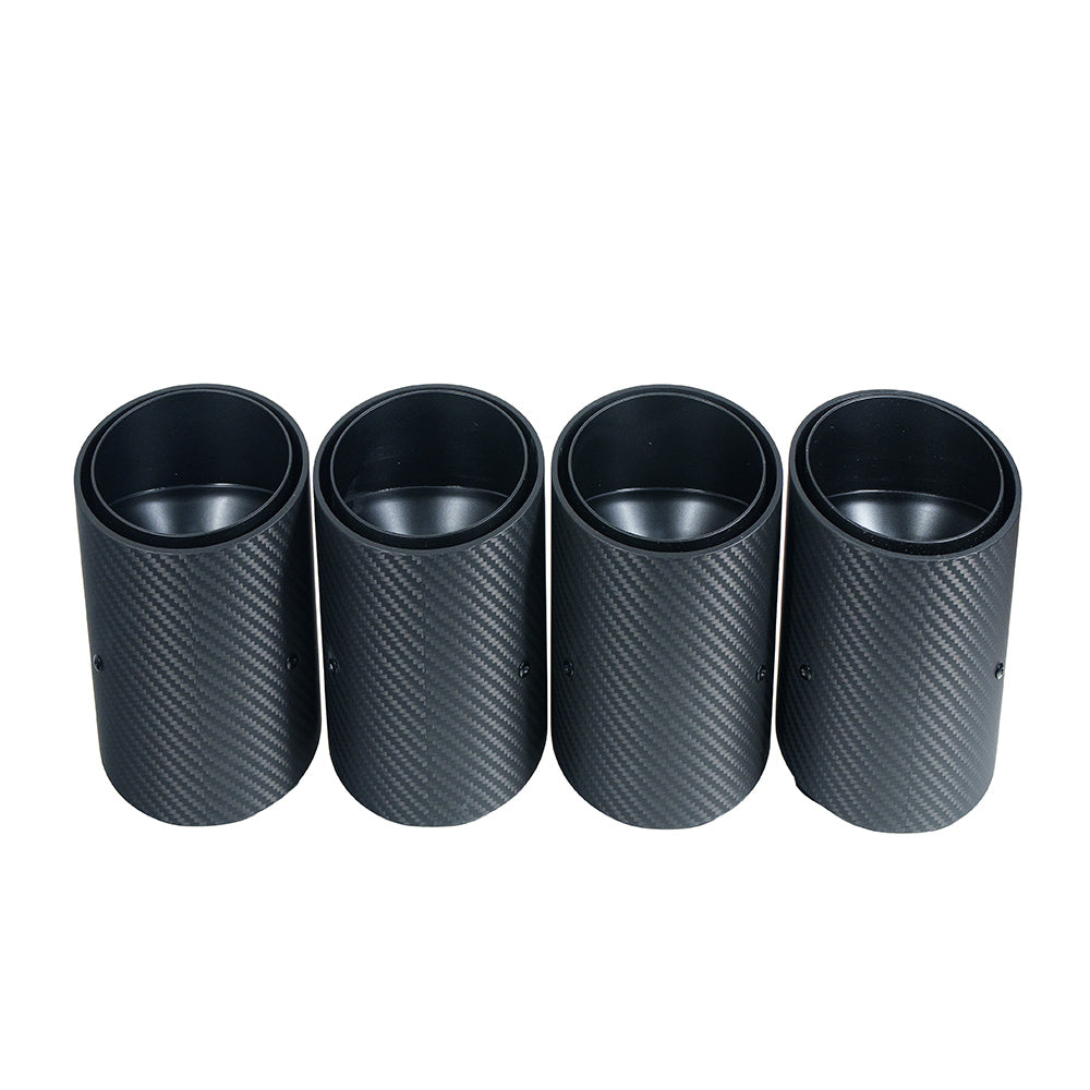 BMW G90 M5 & G99 M5 TOURING 2024+ CARBON FIBRE SLASH CUT EXHAUST TIPS - MATTE BLACK
