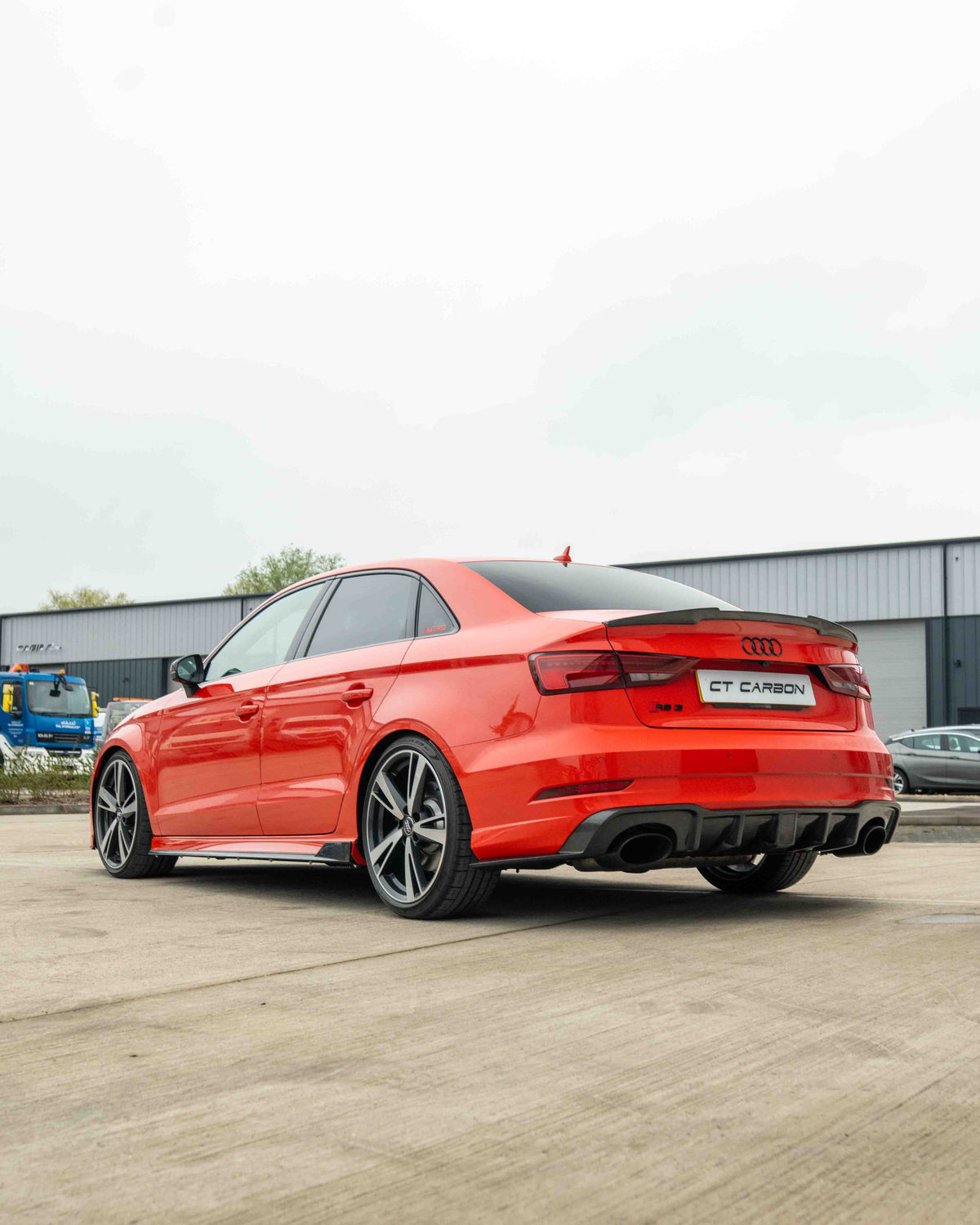 AUDI A3/S3/RS3 8V SALOON CARBON FIBRE SIDE SKIRTS V2