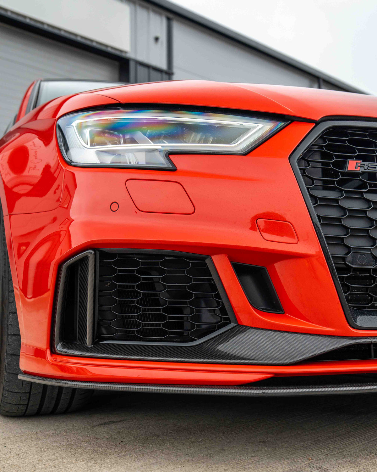 AUDI RS3 8V SALOON CARBON FIBRE SPLITTER V1