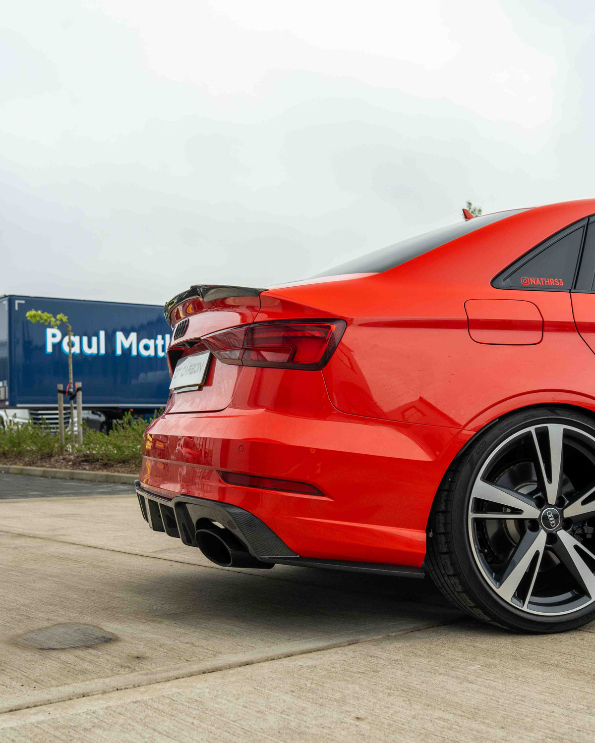 AUDI A3 S3 RS3 8V SALOON CARBON FIBRE SPOILER - V1