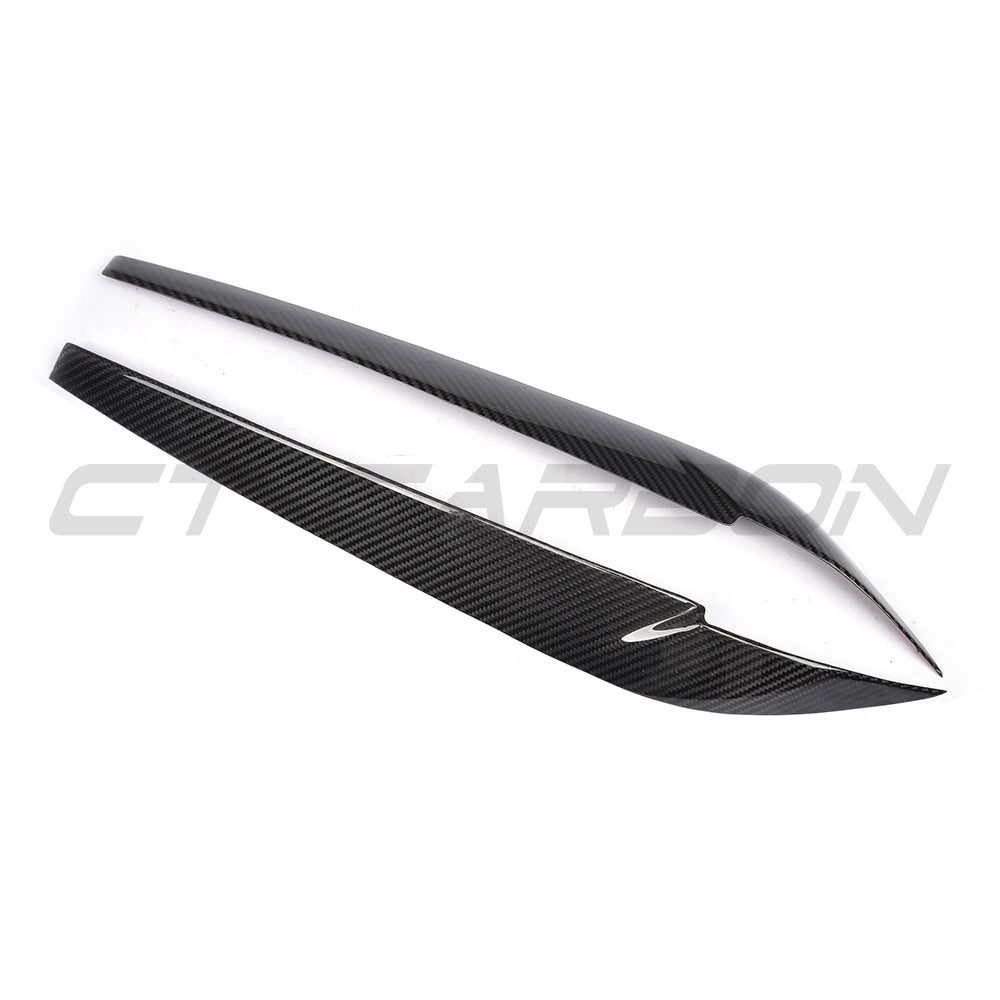 BMW F15/F16 X5/X6 2014-2018 CARBON FIBRE HEADLIGHT EYEBROWS