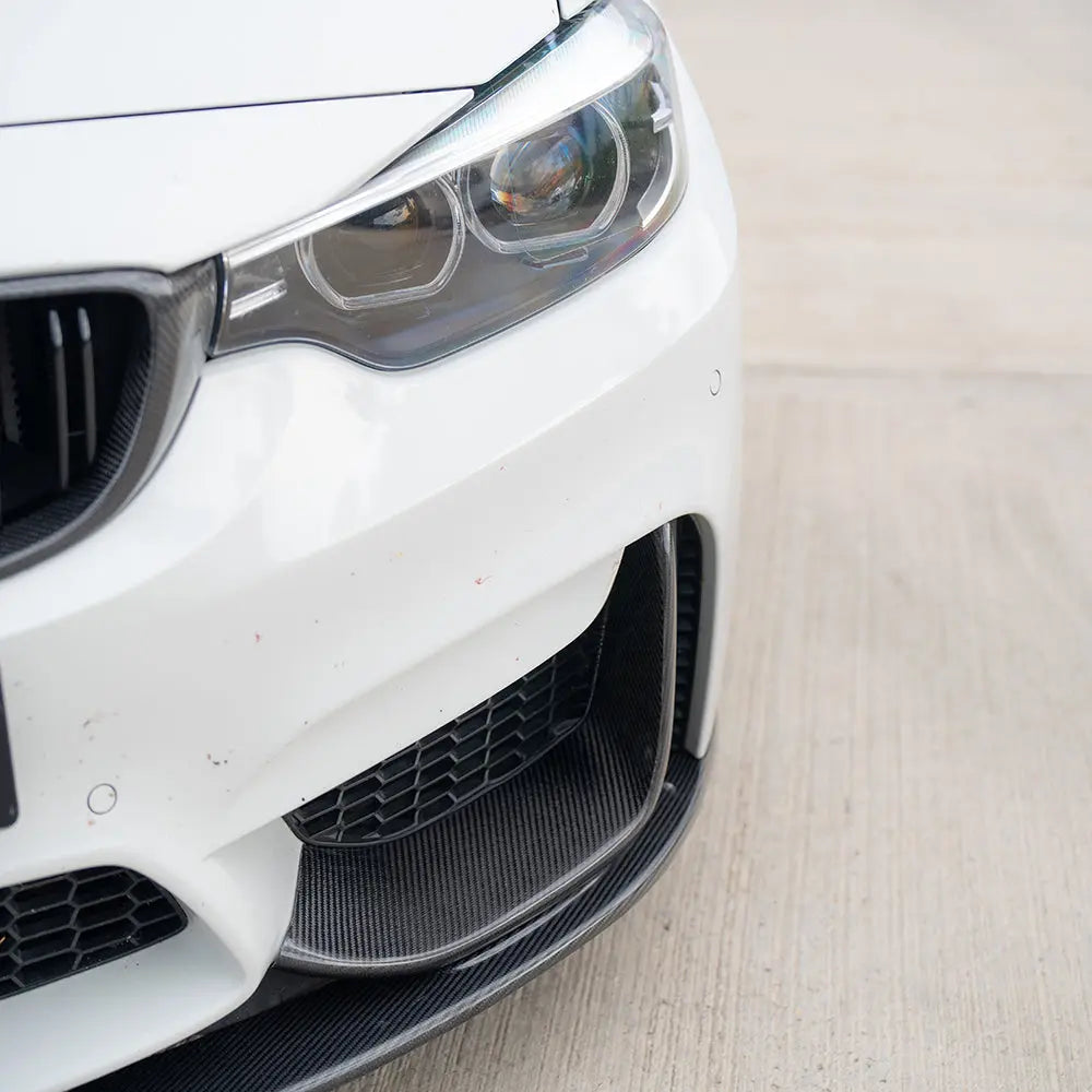BMW M3/M4 F80/F82/F83 2014-2020 CARBON FIBRE SPLITTER (3 PIECE) - V1