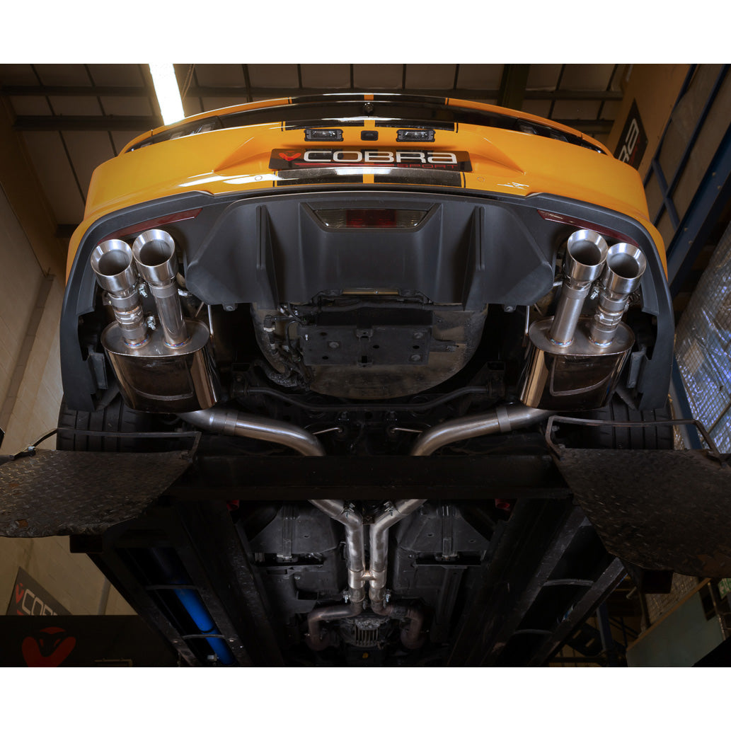 Ford Mustang 5.0 V8 GT (2018>) Facelift 3" Valved Cat Back Performance Exhaust