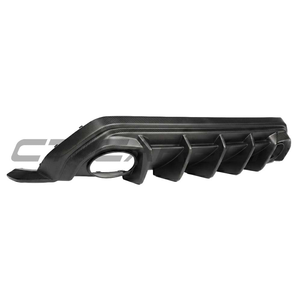 AUDI RS3 8Y SPORTBACK 2025+ MATTE CARBON FIBRE REAR DIFFUSER - V1 - CT DESIGN