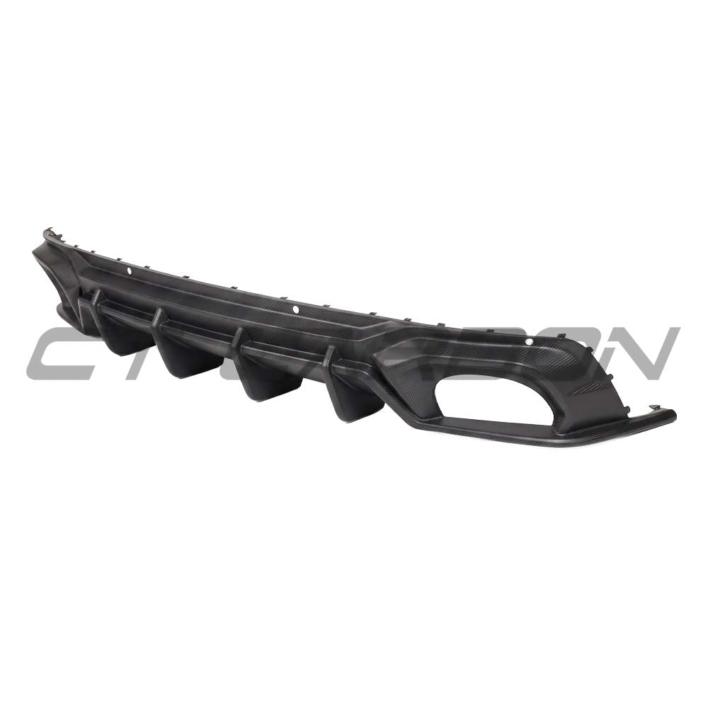 AUDI RSQ8 2025+ FACELIFT MATTE CARBON FIBRE DIFFUSER - CT DESIGN