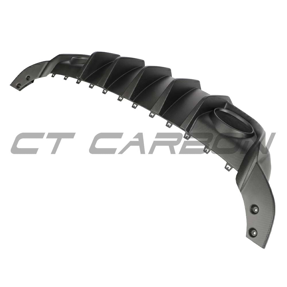 AUDI RS3 8Y SPORTBACK 2025+ MATTE CARBON FIBRE REAR DIFFUSER - V1 - CT DESIGN