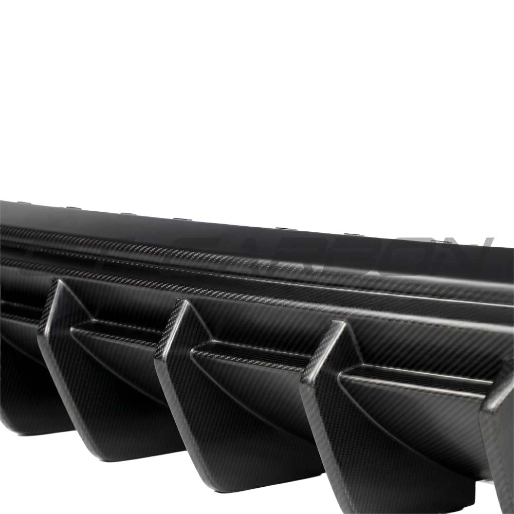 AUDI RS3 8Y SPORTBACK 2025+ MATTE CARBON FIBRE REAR DIFFUSER - V1 - CT DESIGN