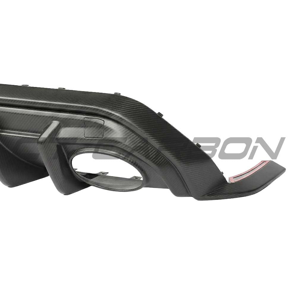 AUDI RS3 8Y 2025+ SALOON MATTE CARBON FIBRE DIFFUSER - V1 - CT DESIGN