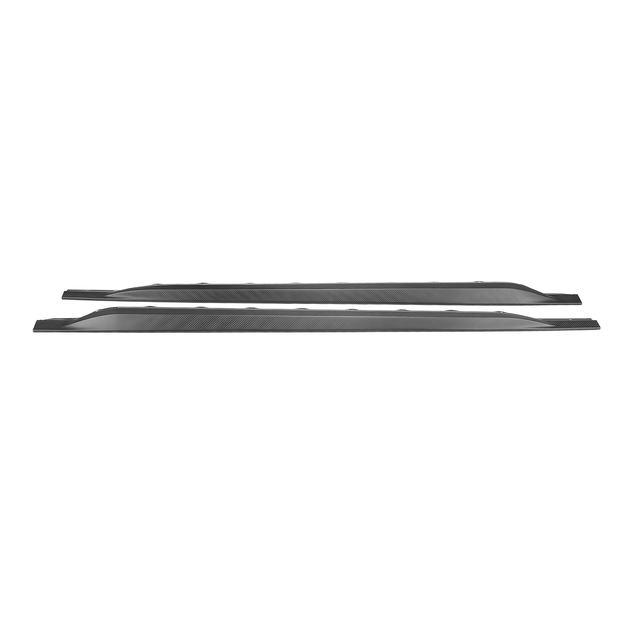 AUDI RS3 8Y 2022+ MATTE CARBON FIBRE SIDE SKIRTS - CT DESIGN V2
