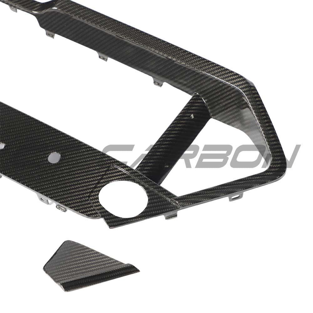 BMW F95 X5M/F96 X6M PRE-LCI 2020-2023 CARBON FIBRE LOWER GRILLE TRIM