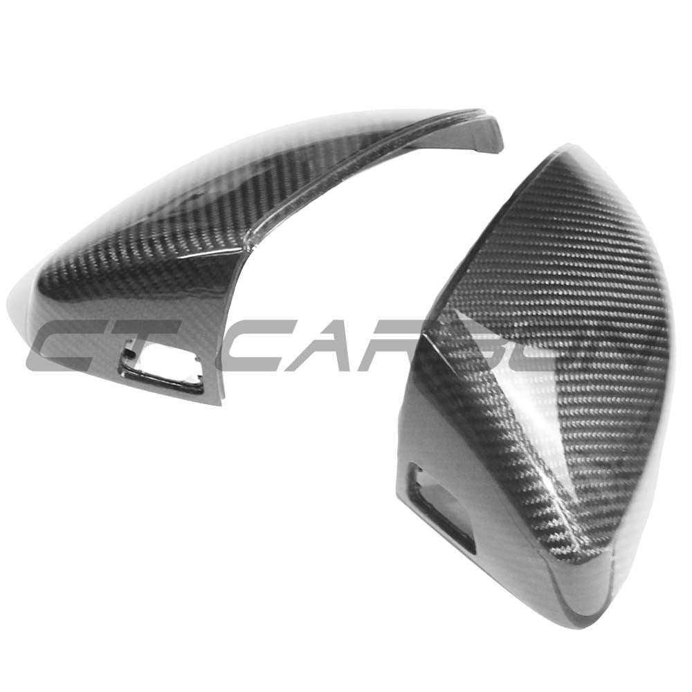 AUDI A3 S3 RS3 8V PRE-PREG CARBON FIBRE MIRRORS - WITH LANE ASSIST