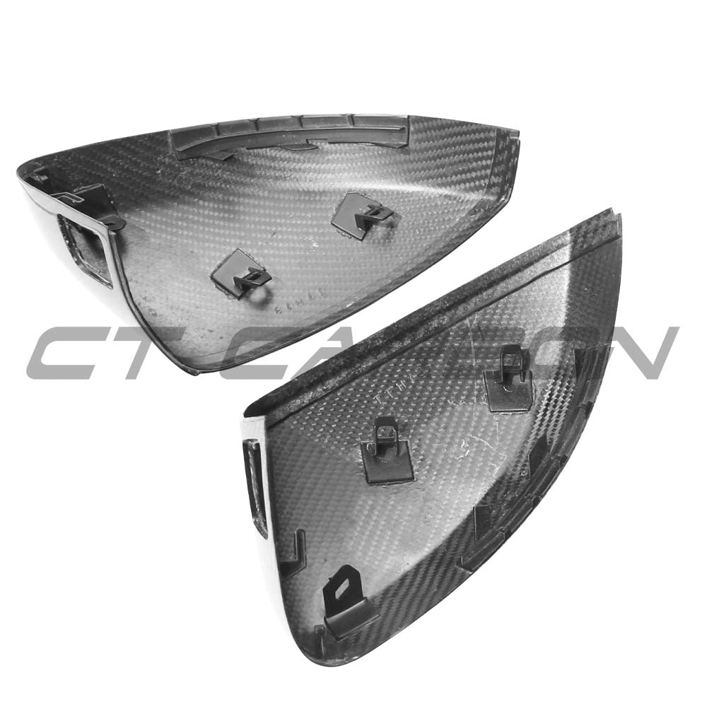AUDI A3 S3 RS3 8V PRE-PREG CARBON FIBRE MIRRORS - WITH LANE ASSIST