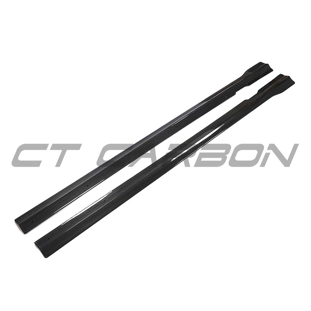 MERCEDES E-CLASS W213/S213 AMG (E43/E53/E63) 2016-2023 CARBON FIBRE SIDE SKIRTS